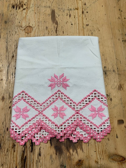 Vintage European Linen Tea Towel  #5335