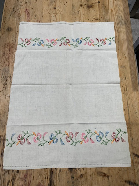 Vintage European Linen Tea Towel  #5340