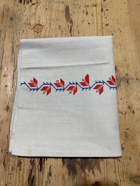 Vintage European Linen Tea Towel  #5341