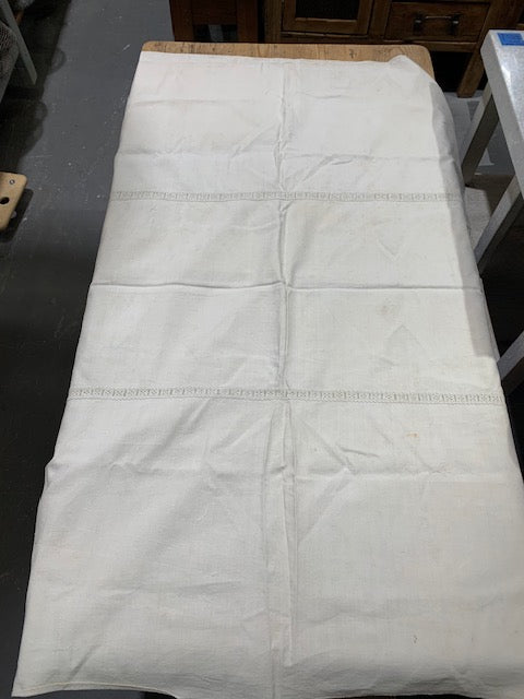 1940s  Linen/Hemp Sheet    #5354  (Read Information About This Item)