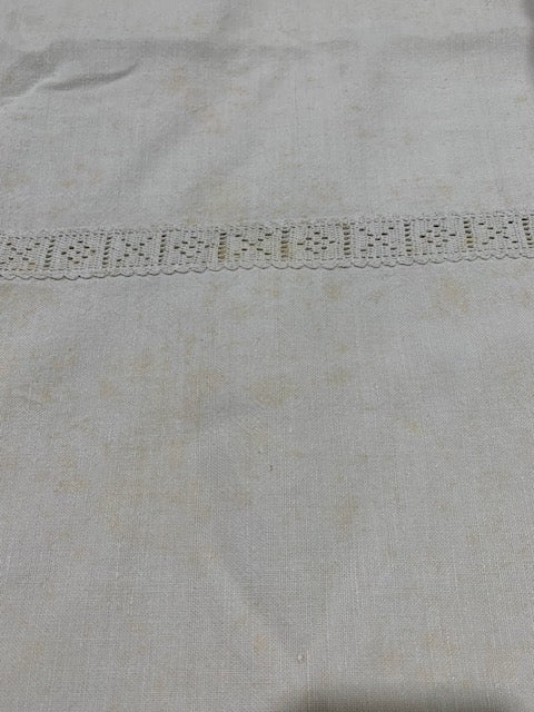 1940s  Linen/Hemp Sheet    #5354  (Read Information About This Item)