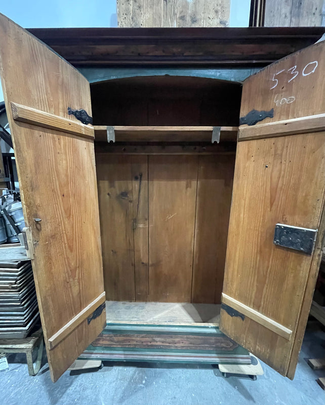 Hungarian Wooden Painted Wardrobe / Cabinet  #6794