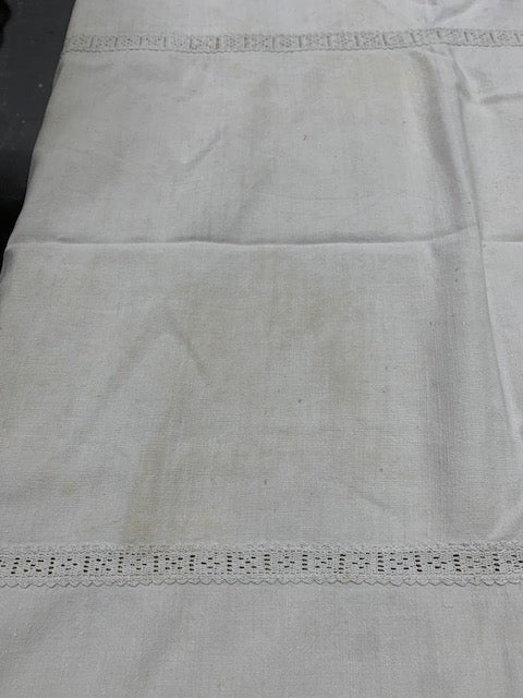 1940s  Linen/Hemp Sheet    #5354  (Read Information About This Item)