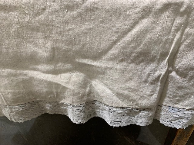 1940s  Linen/Hemp Sheet    #5357  (Read Information About This Item)
