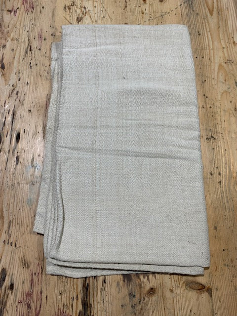 Vintage  Linen/Hemp Sheet  1940s  #5365 (Read Information About This Item)
