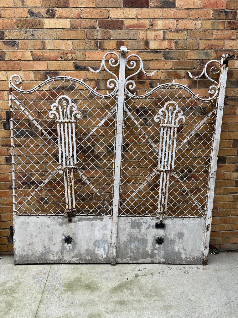 Vintage  Wrought Iron  Gate #6806
