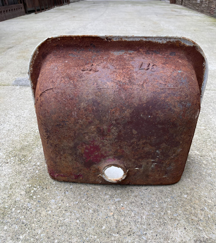 Vintage  European Cast Iron Wall  Sink #6808