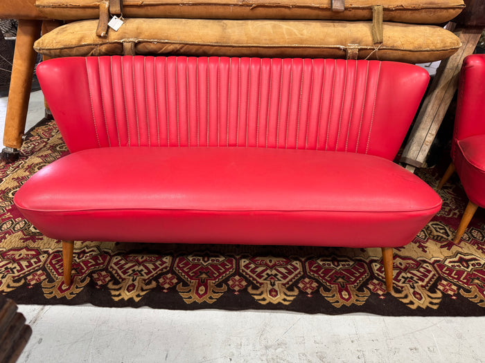 Red Vintage  Lounge and Chairs   #6805 ON HOLD
