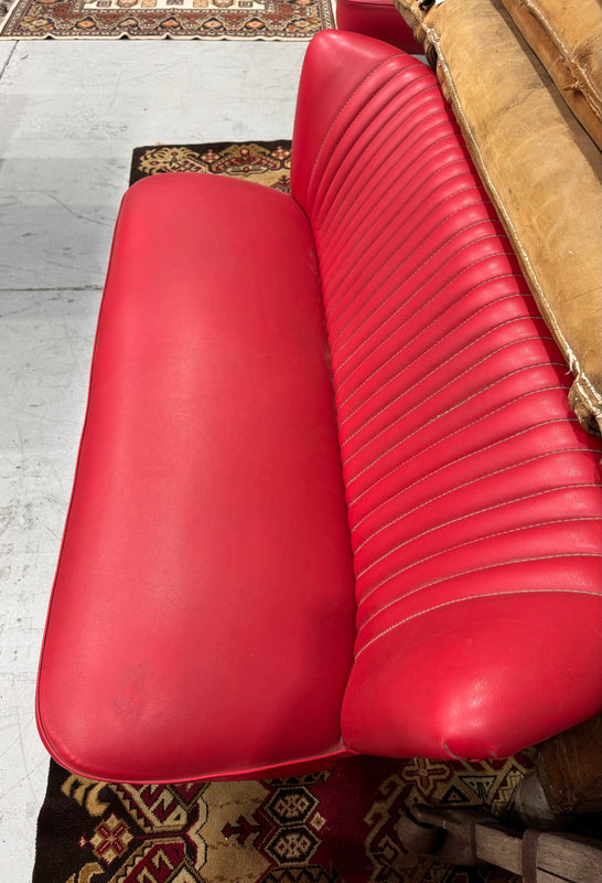 Red Vintage  Lounge and Chairs   #6805 ON HOLD