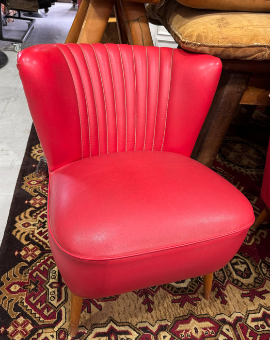 Red Vintage  Lounge and Chairs   #6805 ON HOLD