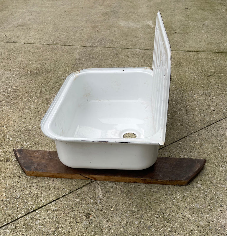 Vintage  European Enamel  Wall  Sink #6811