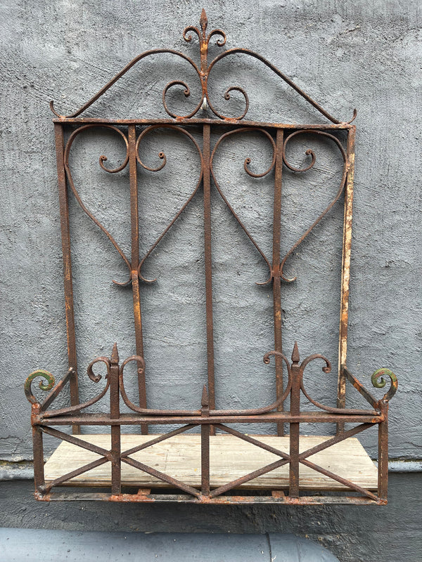 Vintage Wrought Iron Wall / Balcony Planter #6814