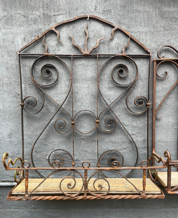 Vintage Wrought Iron Wall / Balcony Planter #6815