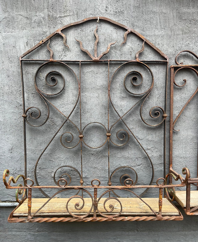 Vintage Wrought Iron Wall / Balcony Planter #6815