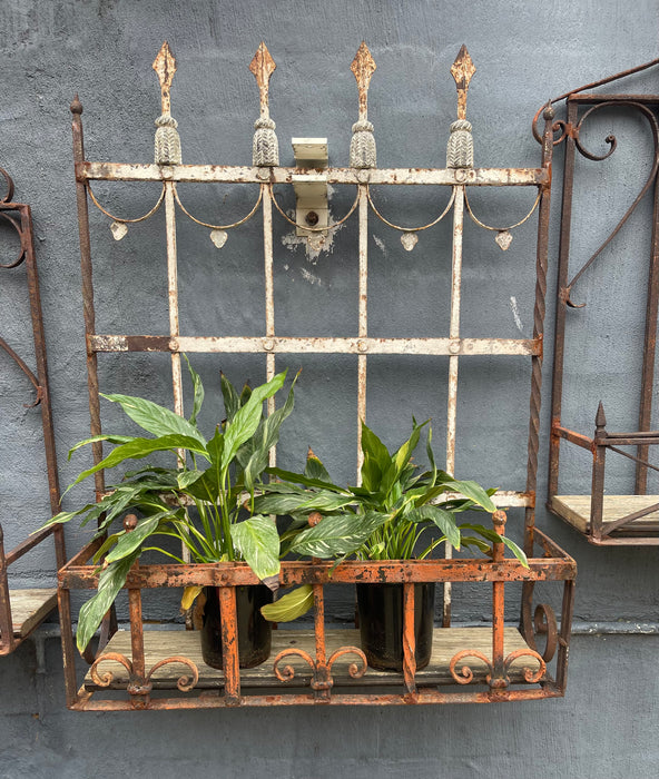 Vintage Wrought Iron Wall / Balcony Planter #6816