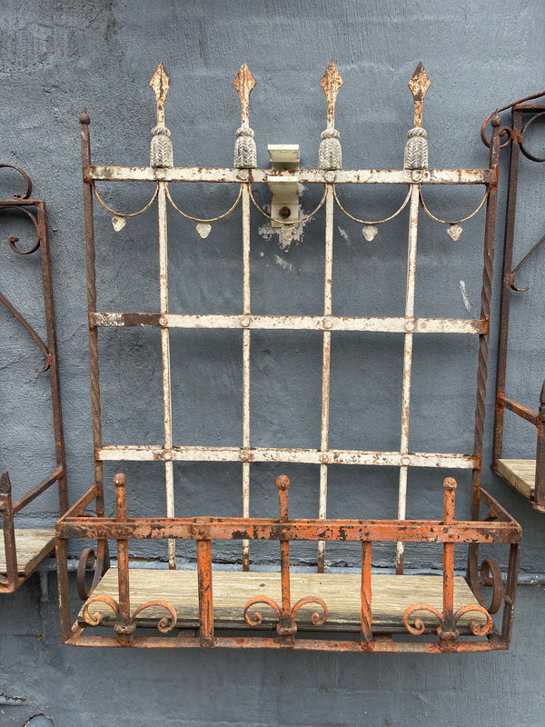 Vintage Wrought Iron Wall / Balcony Planter #6816