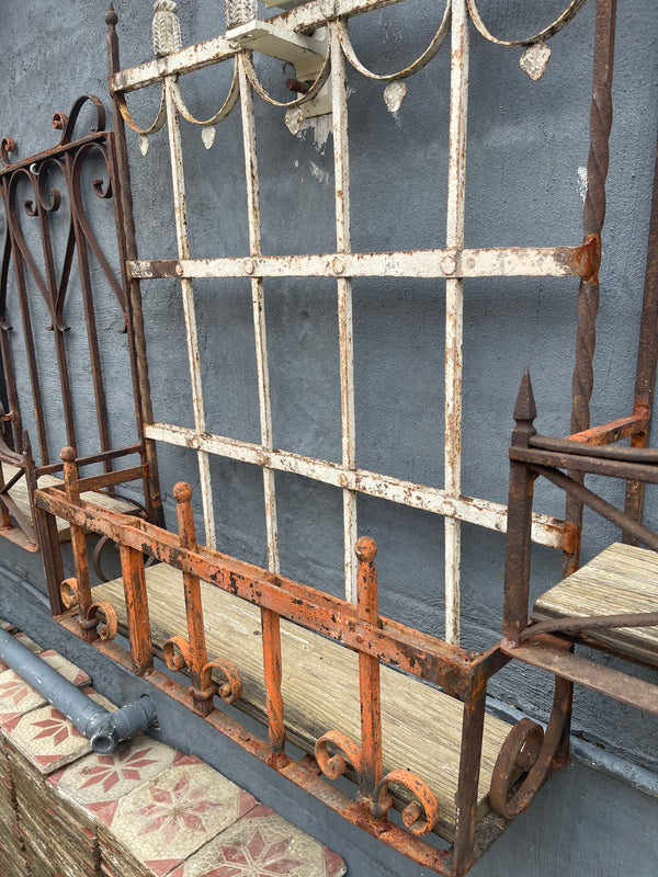 Vintage Wrought Iron Wall / Balcony Planter #6816