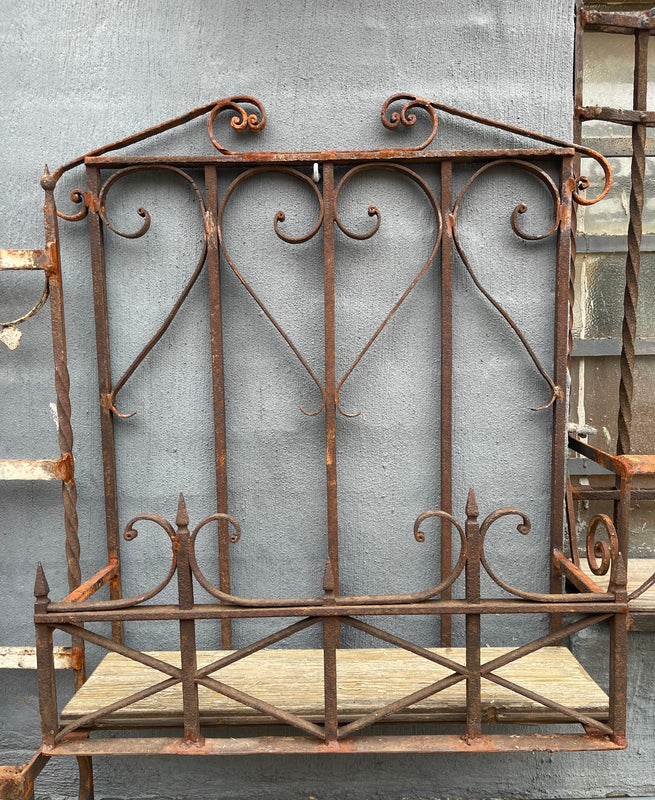 Vintage Wrought Iron Wall / Balcony Planter #6817