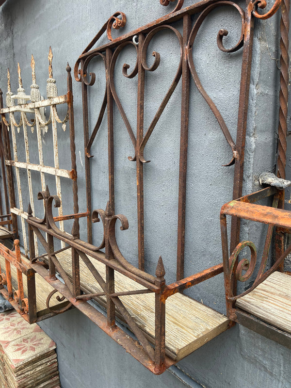 Vintage Wrought Iron Wall / Balcony Planter #6817
