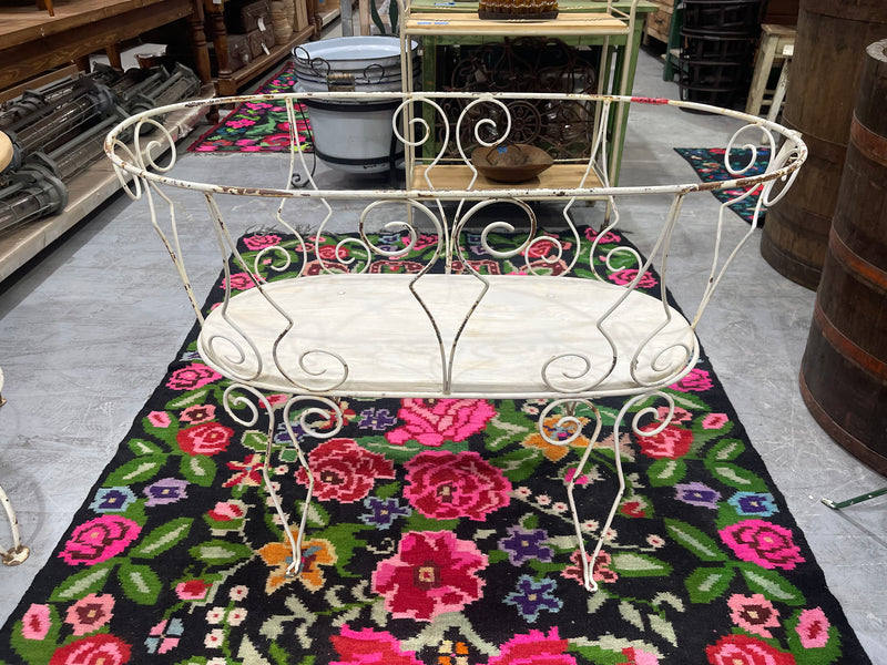 Vintage European Metal Baby Cot  #6818