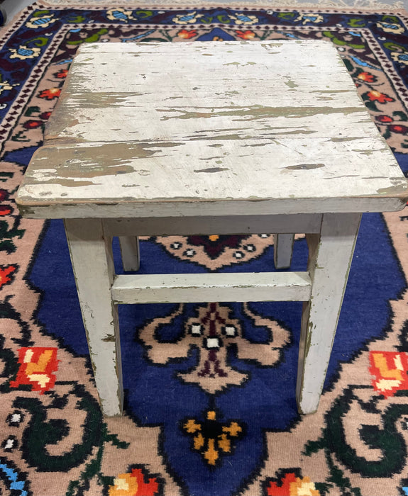 Vintage Rustic  European  Wooden Stool  #6819