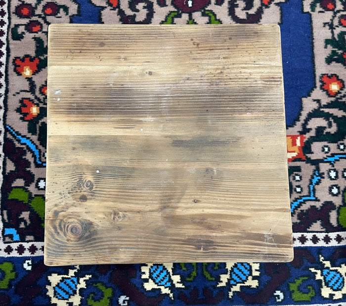Vintage Rustic  European  Wooden Stool  #6821