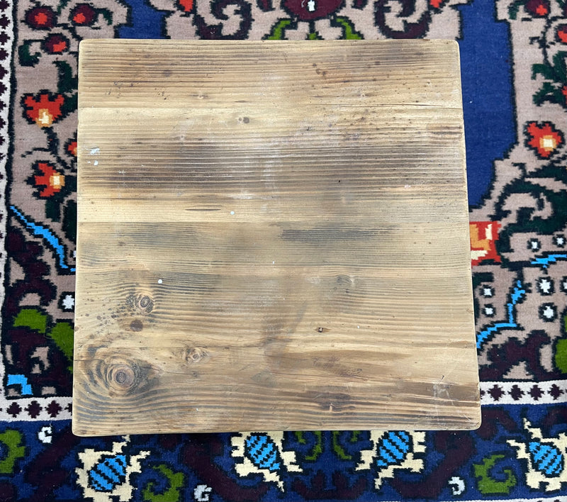 Vintage Rustic  European  Wooden Stool  #6821