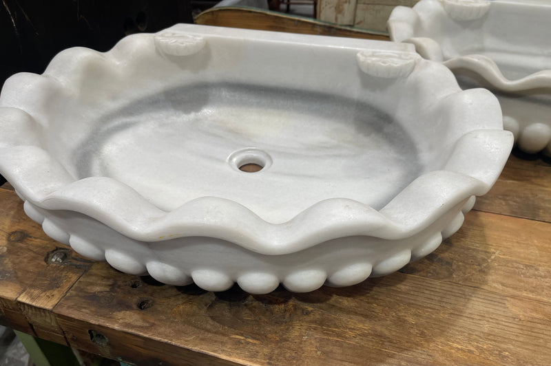 Vintage Turkish Marble Sink  #6824