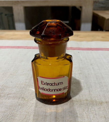 Vintage  Amber Pharmacy  Glass Bottle #5383