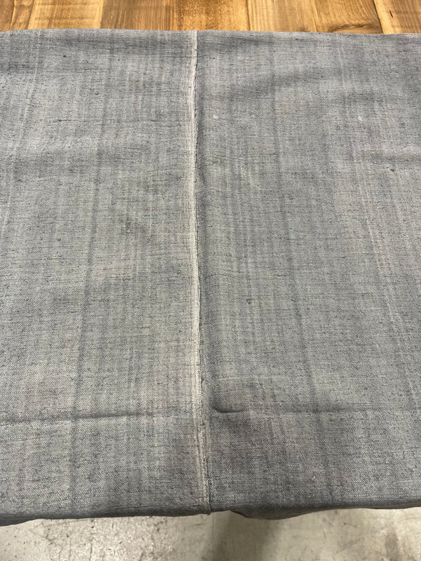 Steele Blue Dyed 1940s  Linen/Hemp Sheet    #6829 (Read Information About This Item)