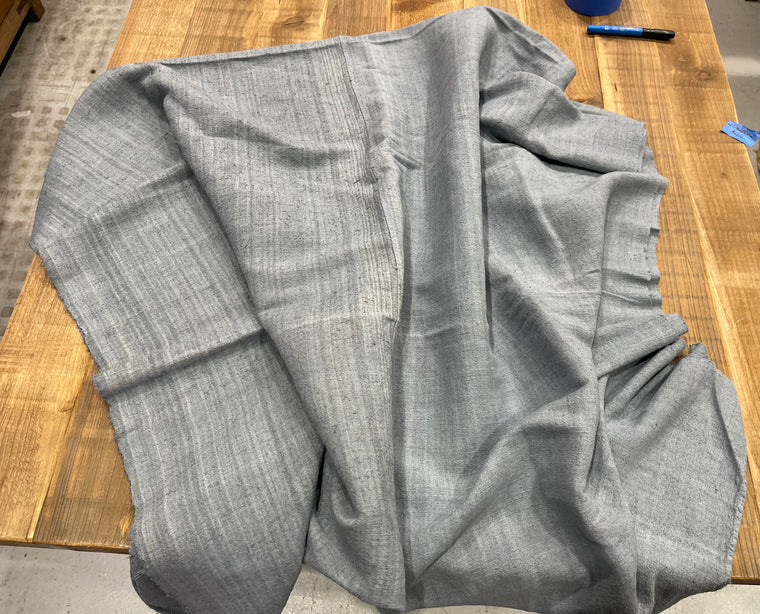 Steele Blue Dyed 1940s  Linen/Hemp Sheet    #6830  (Read Information About This Item)