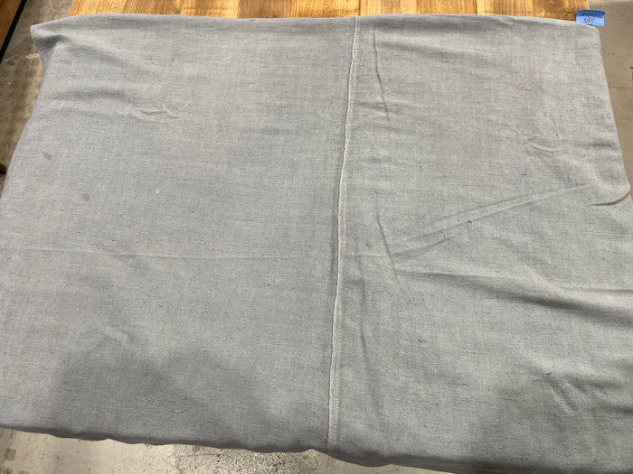 Steele Blue Dyed 1940s  Linen/Hemp Sheet    #6831  (Read Information About This Item)