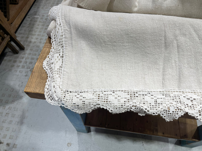 1940s  Linen/Hemp Sheet    #6832  (Read Information About This Item)