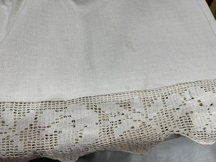 1940s  Linen/Hemp Sheet    #6833  (Read Information About This Item)