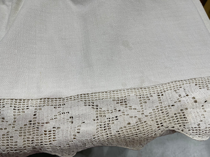 1940s  Linen/Hemp Sheet    #6833  (Read Information About This Item)