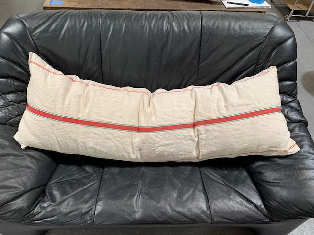 Vintage  Linen "Grainsack" Body Pillow #5419