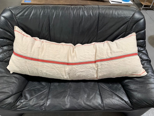 Vintage  Linen "Grainsack" Body Pillow #5419