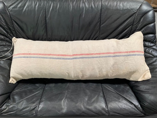 Vintage  Linen "Grainsack" Body Pillow #5420