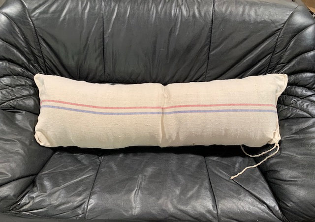 Vintage  Linen "Grainsack" Body Pillow #5422