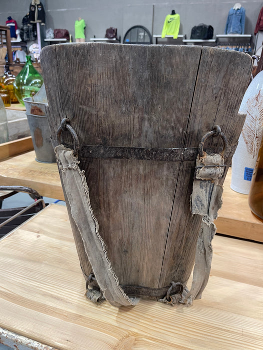 Vintage  European Wooden Fruit Picking Back Pack #6837