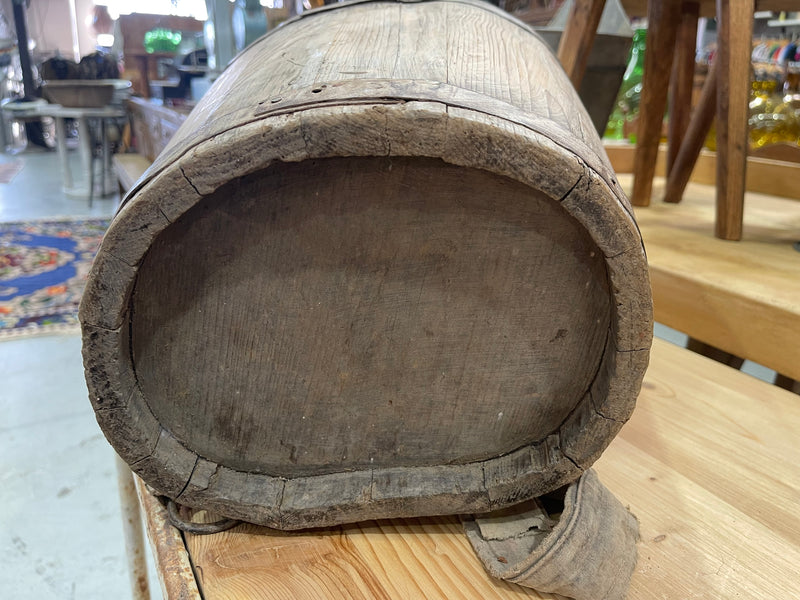 Vintage  European Wooden Fruit Picking Back Pack #6837