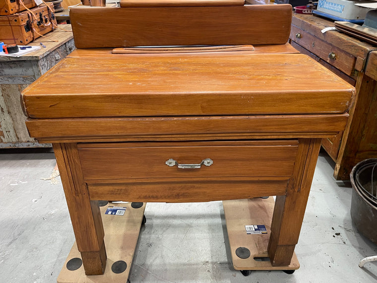Vintage  European Butchers Block #6845