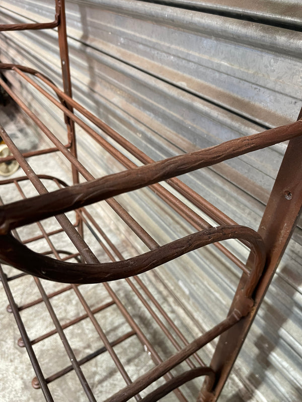 Vintage European Metal Wall Rack  #6846