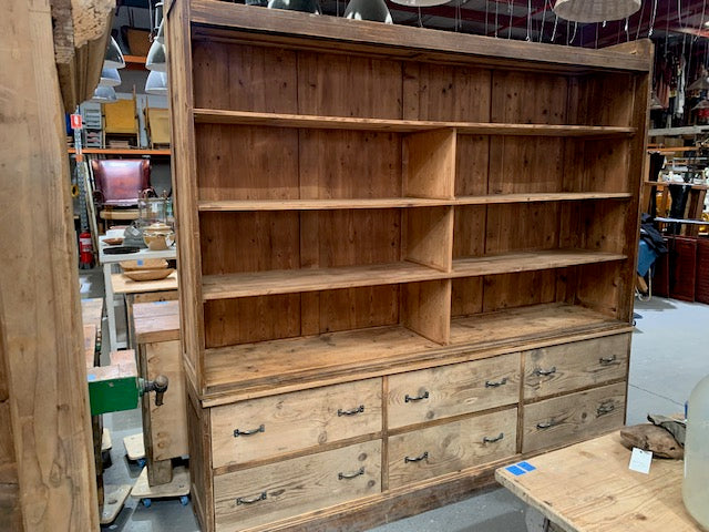 Dutch Wooden  Display Cabinet / Hutch  #5452