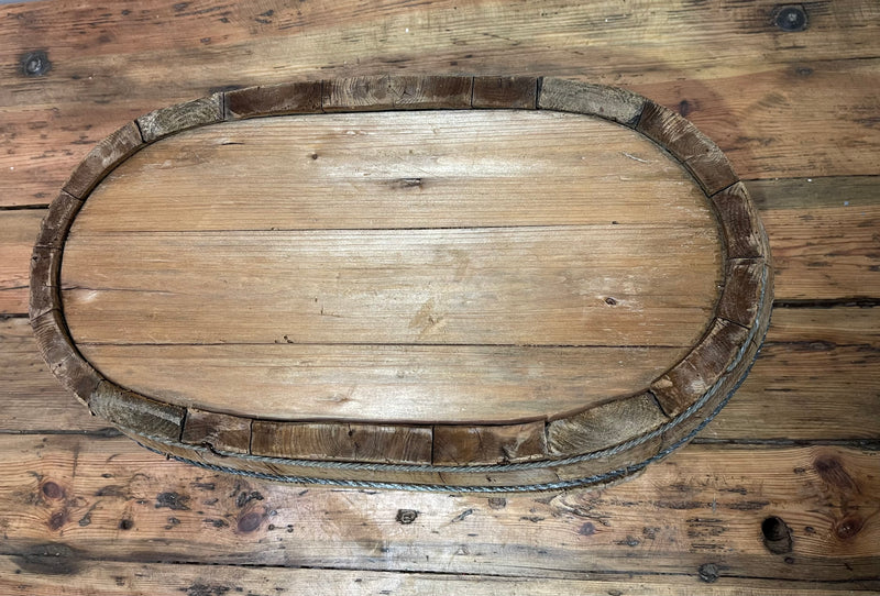 Vintage Oval Wooden  Bowl  #6850