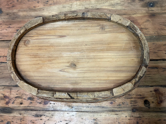Vintage Oval Wooden  Bowl  #6851