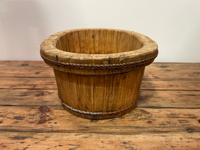 Vintage Oval Wooden  Bowl  #6852