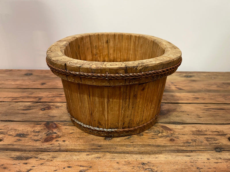 Vintage Oval Wooden  Bowl  #6852