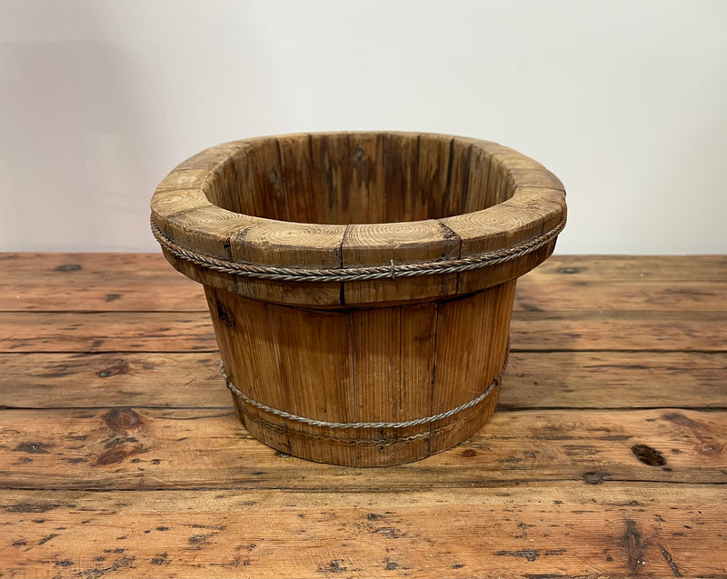 Vintage Oval Wooden  Bowl  #6853
