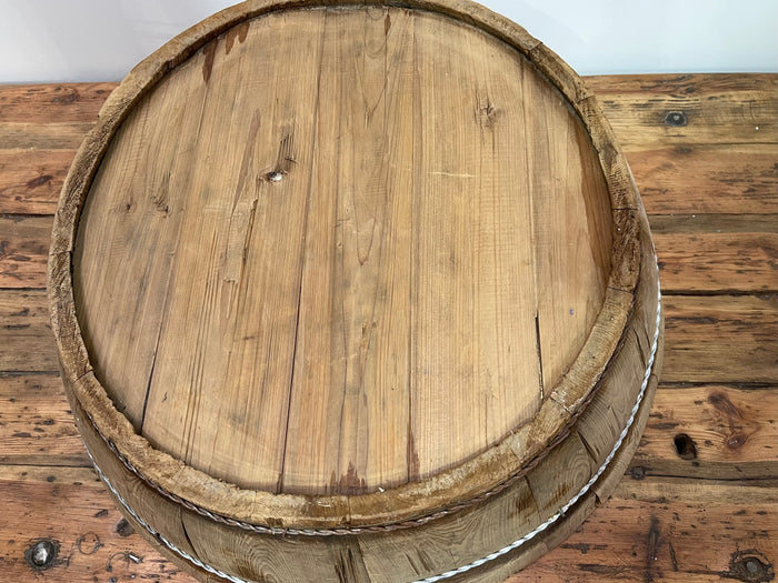 Vintage Round Wooden  Bowl  #6856